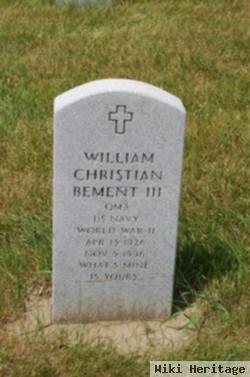 William Christian "bill" Bement, Iii