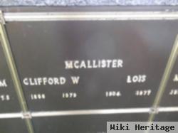 Clifford W Mcallister