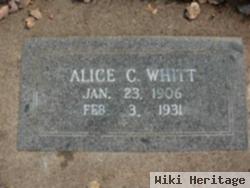 Alice C Whitt