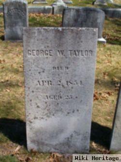 George W Taylor