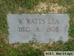W. Watts Lea