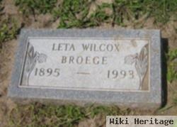 Leta Lucille Wilcox Broege