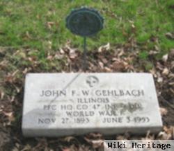 Pfc John F. W. Gehlbach