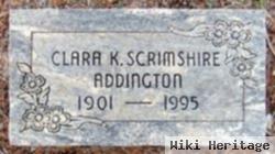 Clara M Kitchens Scrimshire Addington