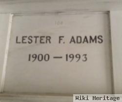 Lester F Adams