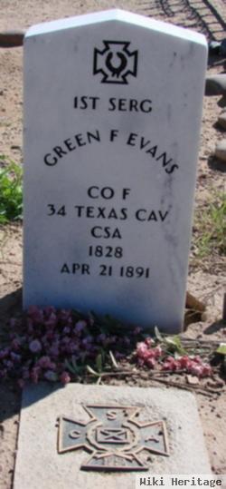 Sgt Green F Evans