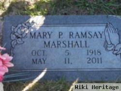 Mary P Ramsay Marshall