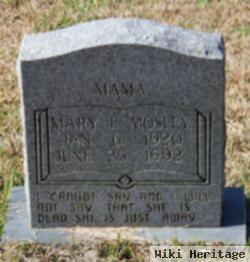 Mary F Mosley