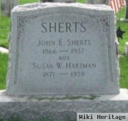 John E Sherts