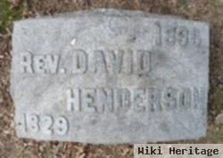 Rev David Henderson