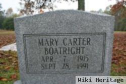 Mary Carter Boatright