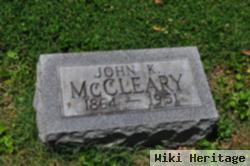 John K Mccleary