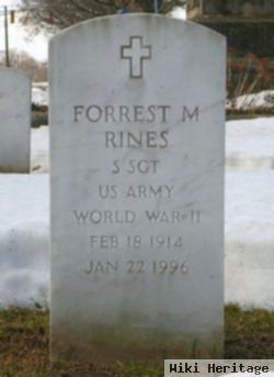 Sgt Forrest M Rines