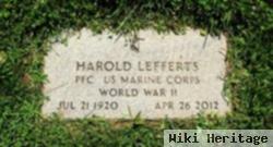 Harold "lefty" Lefferts