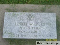 Leroy W Giles