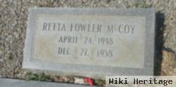 Retta Fowler Mccoy