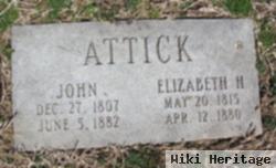 Elizabeth H Attick