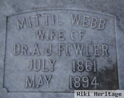 Mittie A. Webb Fowler