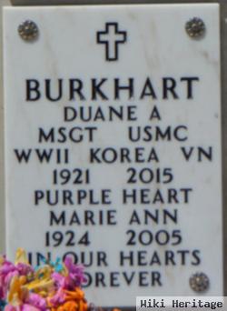 Duane A Burkhart