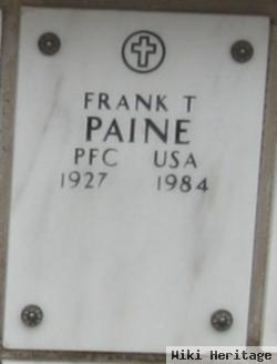 Pfc Frank Tobey Paine