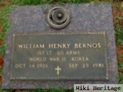 Lieut William Henry Bernos