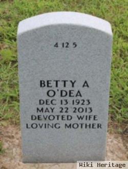 Betty A O'dea