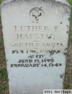 Pvt Luther T Hafstad