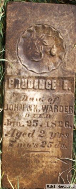 Prudence E Warder