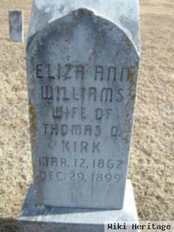 Eliza Ann Williams Kirk