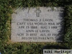 Thomas J Lavin