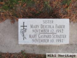 Sr Mary Gaspard "isabel" Schaefer