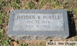 Hayden W Powell