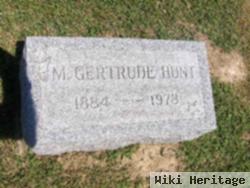 M. Gertrude Hunt