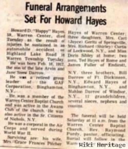 Howard Delos "happy" Hayes