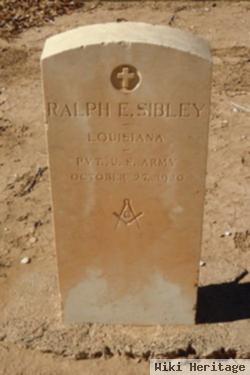 Ralph E Sibley