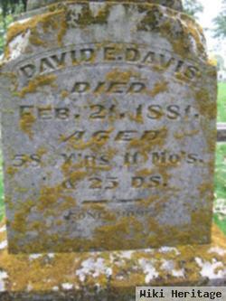 David E. Davis