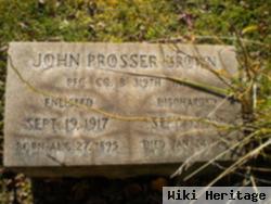 Pfc John Prosser Brown