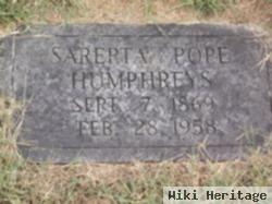 Sarepta Pope Humphreys