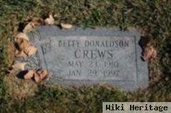 Betty Donaldson Crews