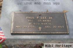 Pfc Paul Pensiton Lee, Jr.