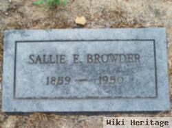 Sarah E "sallie" Robison Browder