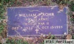 Pfc William F. Rohr