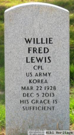 Corp Willie Fred Lewis