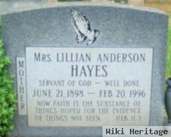 Arshall Lillian Anderson Hayes