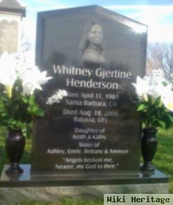 Whitney Gjertine "whit" Henderson