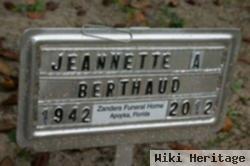 Jeanette A Berthaud