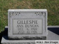 Ann Harris Duncan Gillespie