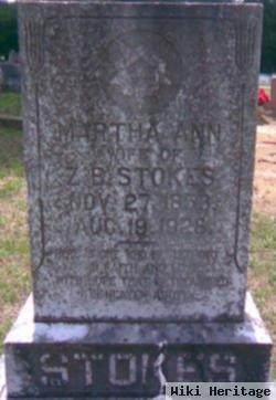 Martha Ann "mattie" Mcneil Stokes