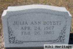 Julia Ann Wilson Boyett