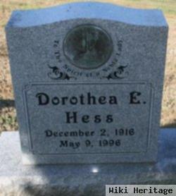 Dorothea E Hess